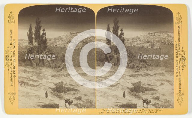 Eastern end of Mount Zion or City of David, 1893. Creator: Henry Hamilton Bennett.