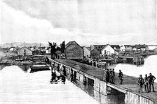 The Newfoundland Fishery Dispute: wharf at St. George’s Bay, 1890. Creator: Unknown.