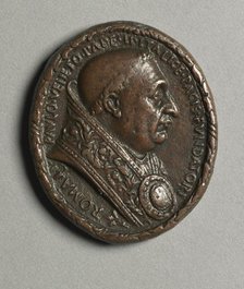 Portrait of Pope Paul II Barbo (obverse) and (reverse), c. 1468. Creator: Cristoforo di Geremia (Italian, active 1456-76).