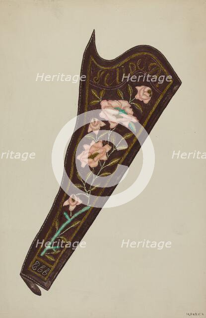 Gun Holster, 1935/1942. Creator: Majel G. Claflin.