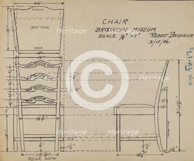 Hitchcock Chair, c. 1936. Creator: Robert Brigadier.