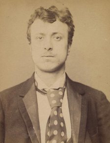 Bedei. Hercule. 21 ans, né à Sorli (Italie). Tailleur d'habits. Anarchiste. 1/3/94., 1894. Creator: Alphonse Bertillon.