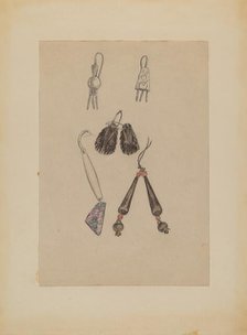 Earrings, 1935/1942. Creator: Melita Hofmann.