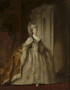 Portrait of Empress Catherine II (1729-1796). Creator: Argunov, Ivan Petrovich (1729-1802).