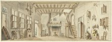 Design for a theater decor for the Flemish Opera Het Kapertje, 1782-1837. Creator: Pieter Bartholomeusz. Barbiers.