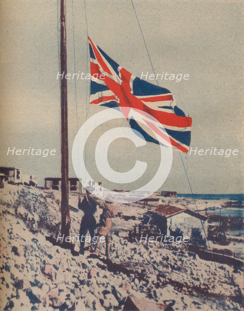 'The Union Jack Flies Over Tobruk', 1942. Artist: Unknown.