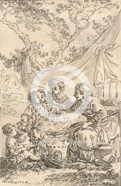 'Le Gout', 1774. Creator: Jean Baptiste Le Prince.