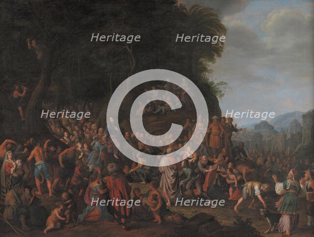 Christ's Entry into Jerusalem, 1655. Creator: Adriaen van Nieulandt.