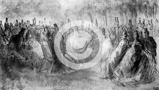 'In the Park', 19th century, (1930). Artist: Constantin Guys