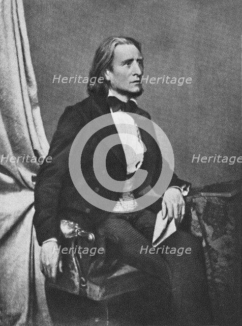 'Franz Liszt', c1860, (1939). Artist: Franz Seraph Hanfstaengl.