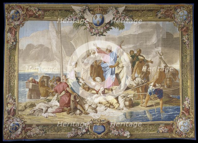 Tapestry: The Miraculous Draught of Fishes (Manufacture Royale des Gobelins), Between 1717 and 1720.