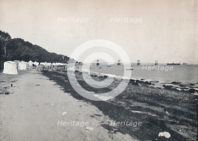 'Sea View - The Bathing Beach and Suspension Pier', 1895. Artist: Unknown.