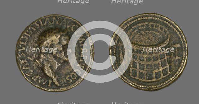 Coin Portraying Emperor Vespasian, 70. Creator: Unknown.