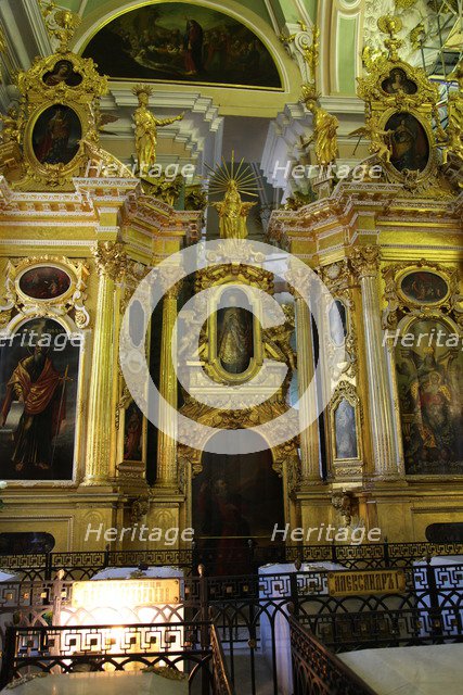 Iconostasis, Peter and Paul Cathedral, St Petersburg, Russia, 2011. Artist: Sheldon Marshall