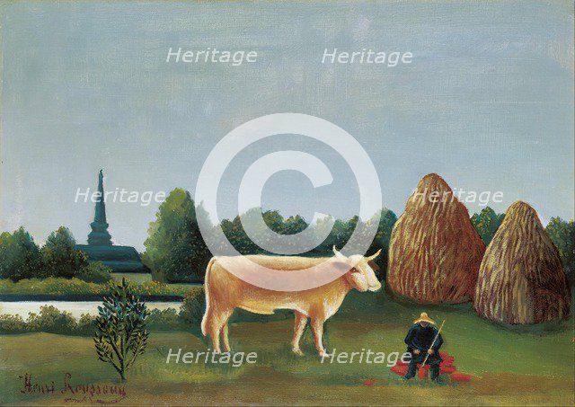 Scene in Bagneux on the Outskirts of Paris, 1909.