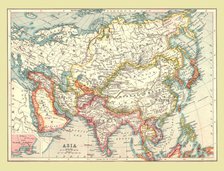 Map of Asia, 1902.  Creator: Unknown.