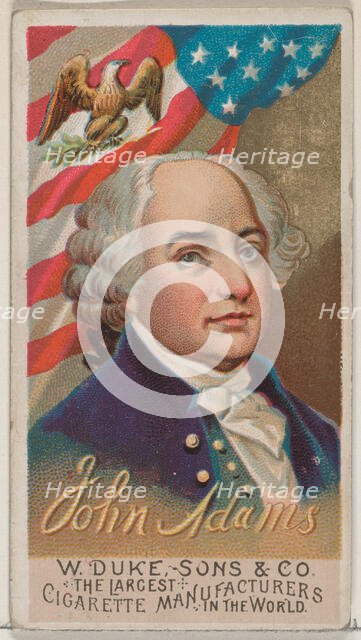 John Adams, from the series Great Americans (N76) for Duke brand cigarettes, 1888., 1888. Creator: Unknown.