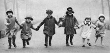 Young children in Hyde Park, London, 1926-1927. Artist: Unknown