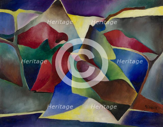 The Sleepers - Version II, 1918. Creator: Topp, Arnold (1887-1945).