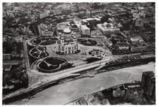 Aerial view of the Cathedral of Christ the Saviour, Moscow, USSR, from a Zeppelin, 1930 (1933). Artist: Unknown