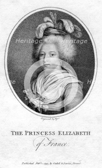 Princess Elizabeth of France, 1797. Artist: John Samuel Agar