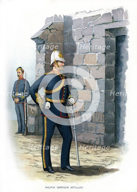 'Halifax Garrison Artillery', c1890.Artist: H Bunnett