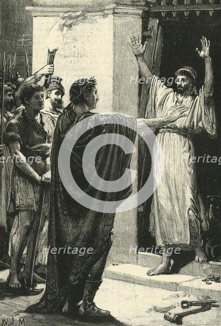 'Caesar Possessing Himself of the Treasure in the Temple of Saturn', 1890. Creator: Unknown.
