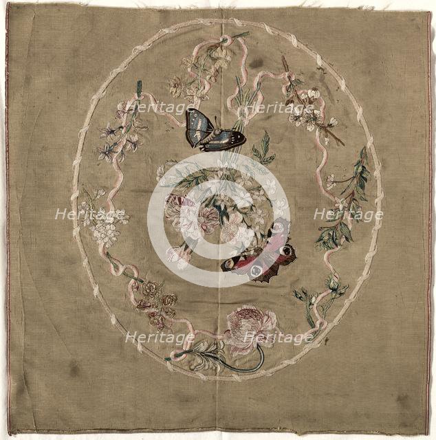 Embroidery for Fire Screen, early 1800s. Creator: Unknown.