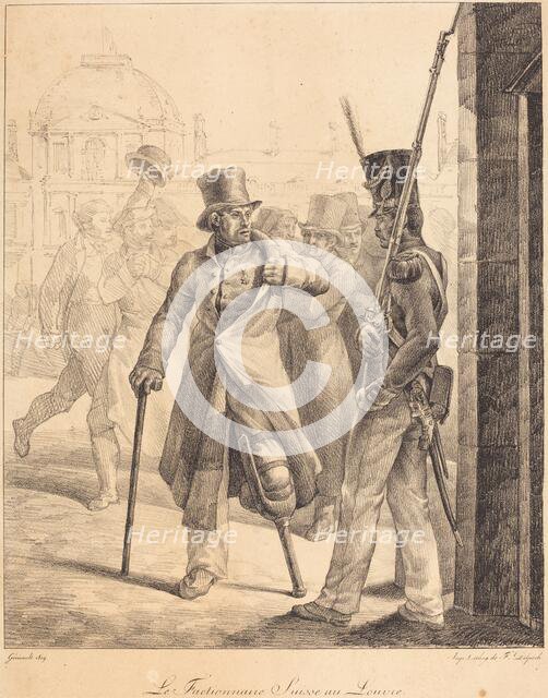 The Swiss Sentry at the Louvre (Le factionnaire Suisse au Louvre), 1818. Creator: Theodore Gericault.
