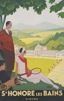 P.L.M. St Honoré-les-Bains (Nièvre), c1928. Creator: Broders, Roger (1883-1953).