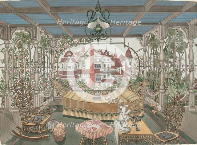 Veranda, 1885, 1935/1942. Creator: Perkins Harnly.