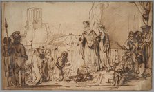 Scipio Returning the Spanish Bride to Her Family, c. 1640. Creator: Unknown.