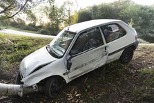 Citroen Saxo accident 2016. Creator: Unknown.