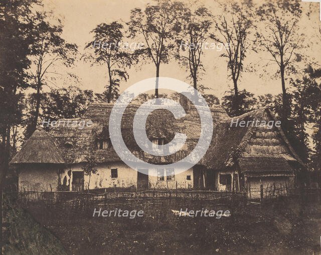Ancienne Ferme à Pérenchies, 1854. Creator: Alphonse Le Blondel.