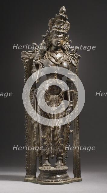 The Hindu Goddess Shri Lakshmi, 16th century. Creator: Unknown.