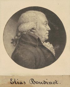 Elias Boudinot, 1798. Creator: Charles Balthazar Julien Févret de Saint-Mémin.