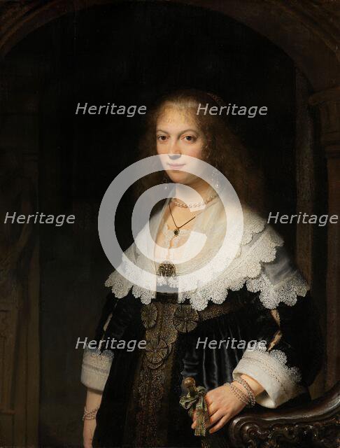 Portrait of a Woman, Possibly Maria Trip, 1639. Creator: Rembrandt Harmensz van Rijn.