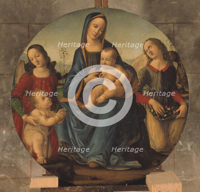 Madonna and Child with Saint John the Baptist and two angels, between 1470 and 1530. Creator: Masaccio Tommaso.