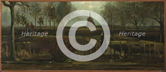 The Parsonage Garden at Nuenen in Spring, 1884. Creator: Gogh, Vincent, van (1853-1890).