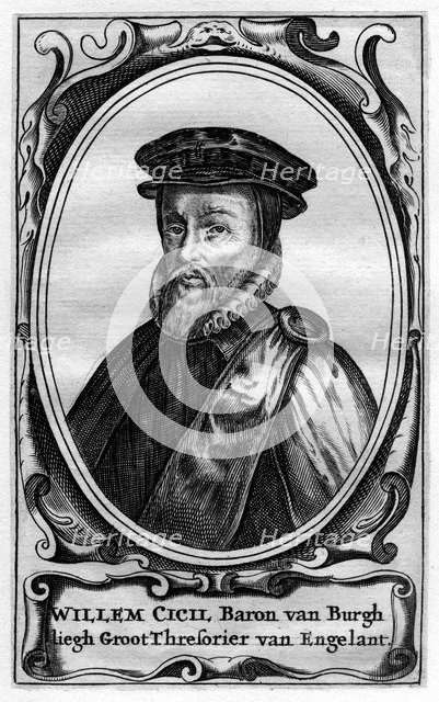 Willem Cecil, 1st Baron Burghley, 16th century English statesman. Artist: Unknown