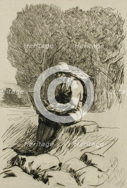 William Lesly, 1875. Creator: Félicien Rops.