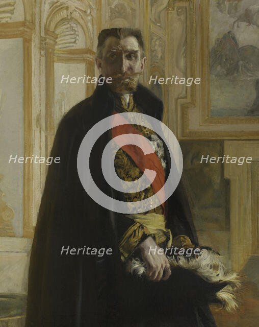 Portrait de Camille Barrère au palais Farnèse, 1906. Creator: Paul Albert Besnard.