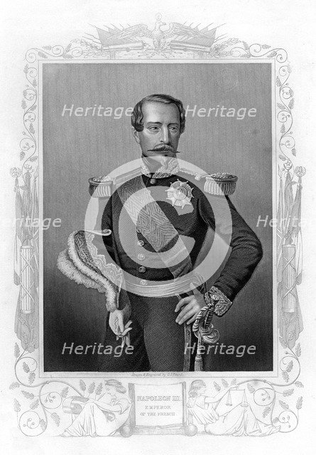Napoleon III, Emperor of France, 19th century.Artist: DJ Pound