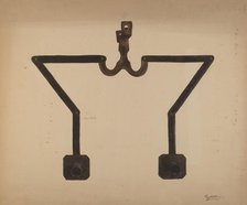 Wall Bracket Candleholder, c. 1938. Creator: Richard Barnett.