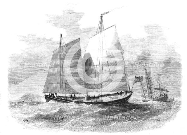 Chinese Merchants' Lorchas, Canton River, 1857. Creators: Edwin Weedon, Unknown.