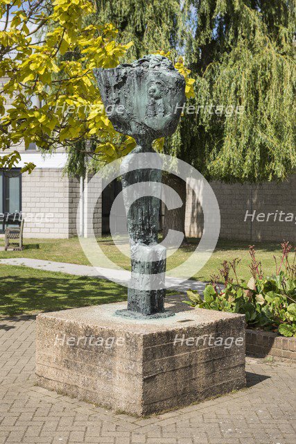 'Father Courage', sculpture by Frederick Edward McWilliam, University of Kent, Canterbury, 2015.  Artist: Steven Baker.