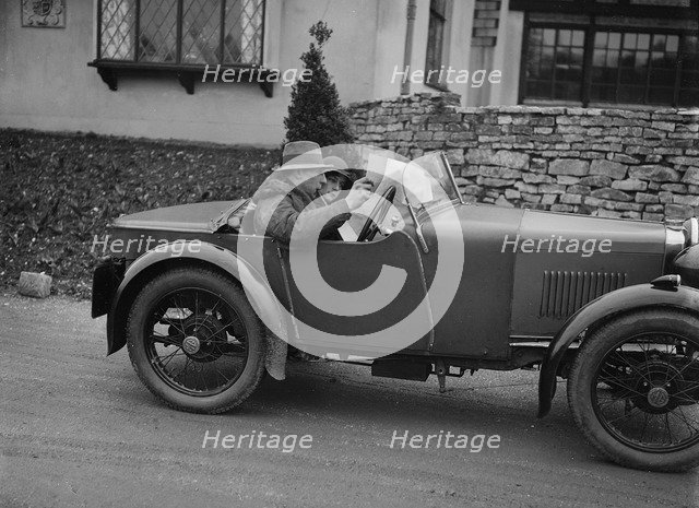 MG M type of V Brook at the JCC Half-Day Trial, 1930. Artist: Bill Brunell.