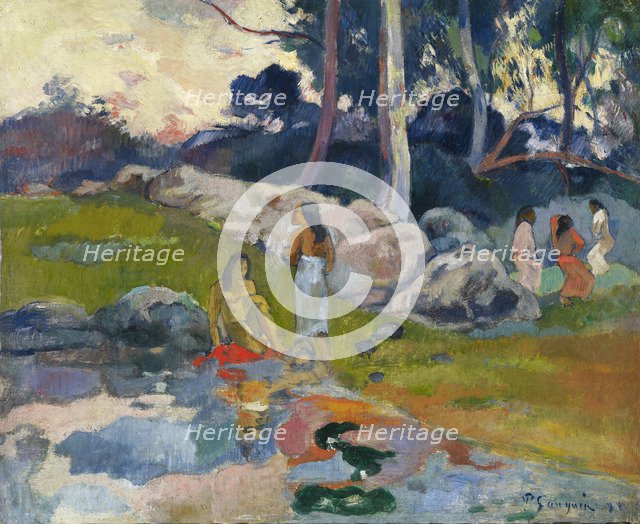 Women at the Banks of River, ca 1892.