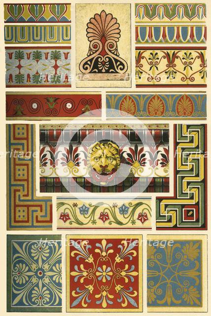 Ancient Greek polychrome architecture, (1898). Creator: Unknown.