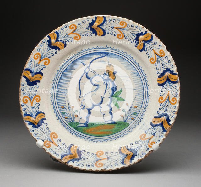 Plate, Haarlem, Mid 17th century. Creator: Unknown.
